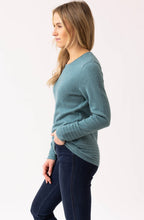 Sea Foam Ribbed Detail Jumper