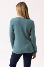 Sea Foam Ribbed Detail Jumper