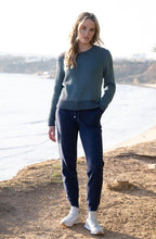 Sea Foam Ribbed Knit Removable Snood Jumper