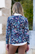Sea Foam V Neck Abstract Print Jumper