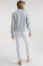 Silver Grey Bomber Style Cardigan