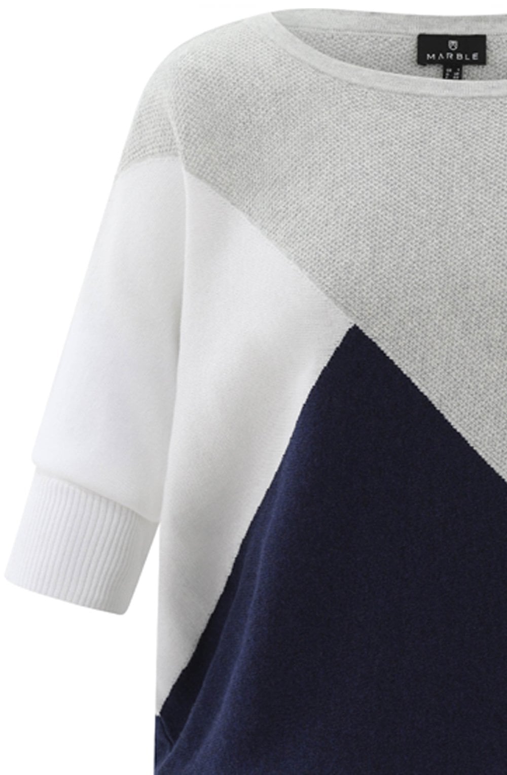 Silver Grey Oversized Batwing Short Sleeve Jumper