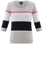 Silver Grey Ribbed Hem and Cuff Jumper