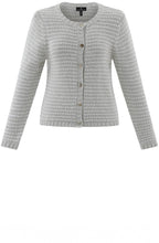 Silver Grey Statement Button Cardigan