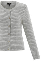 Silver Grey Statement Button Cardigan