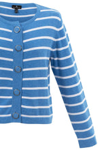 Sky Blue and White Box Cardigan
