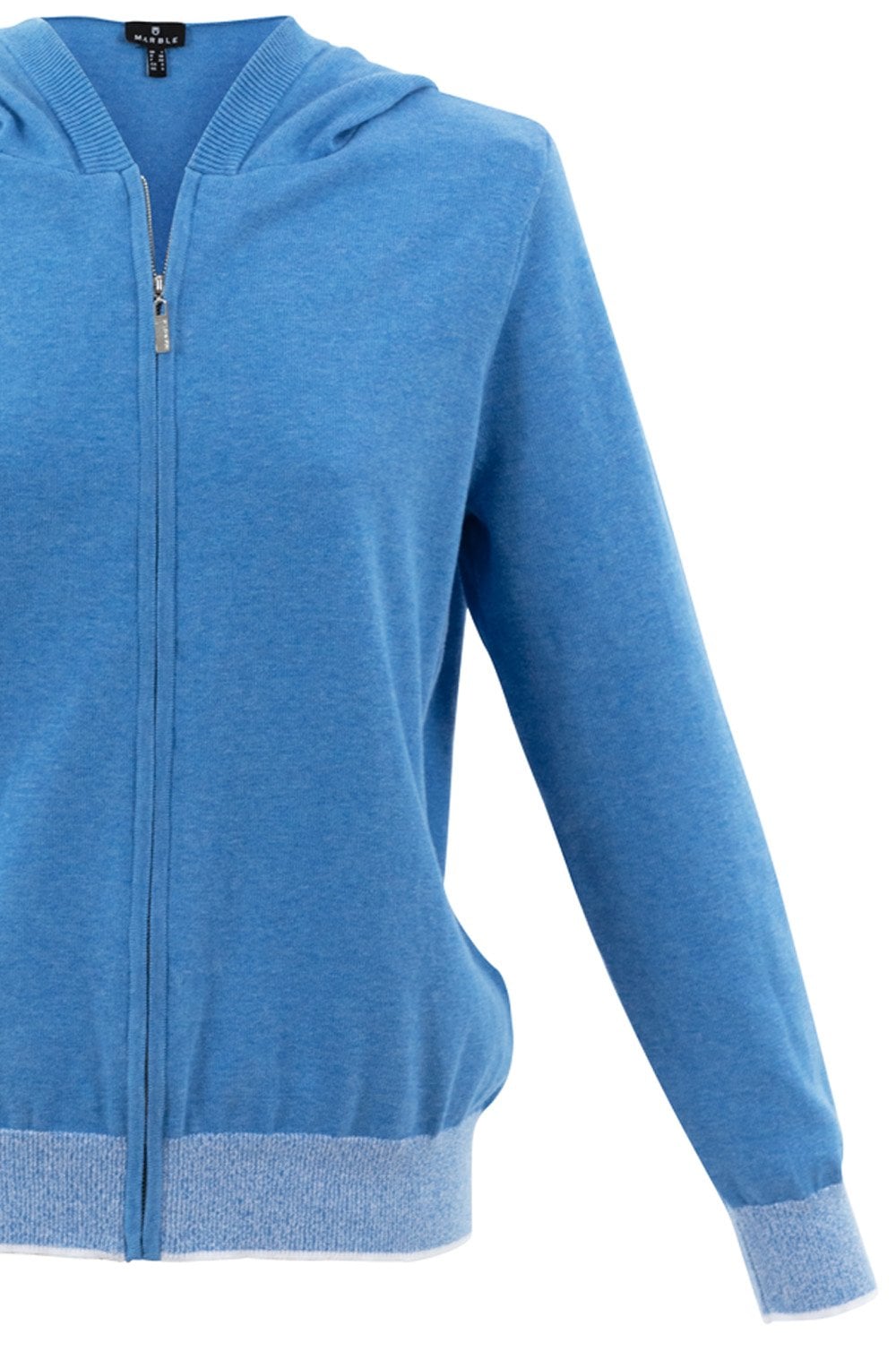 Sky Blue Hooded Cardigan