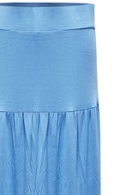 Sky Blue Jersey Tiered Skirt