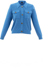 Sky Blue Perforated Knit Cardigan