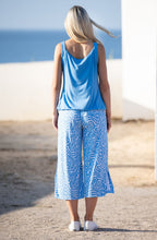 Sky Blue Pleated Vest Top