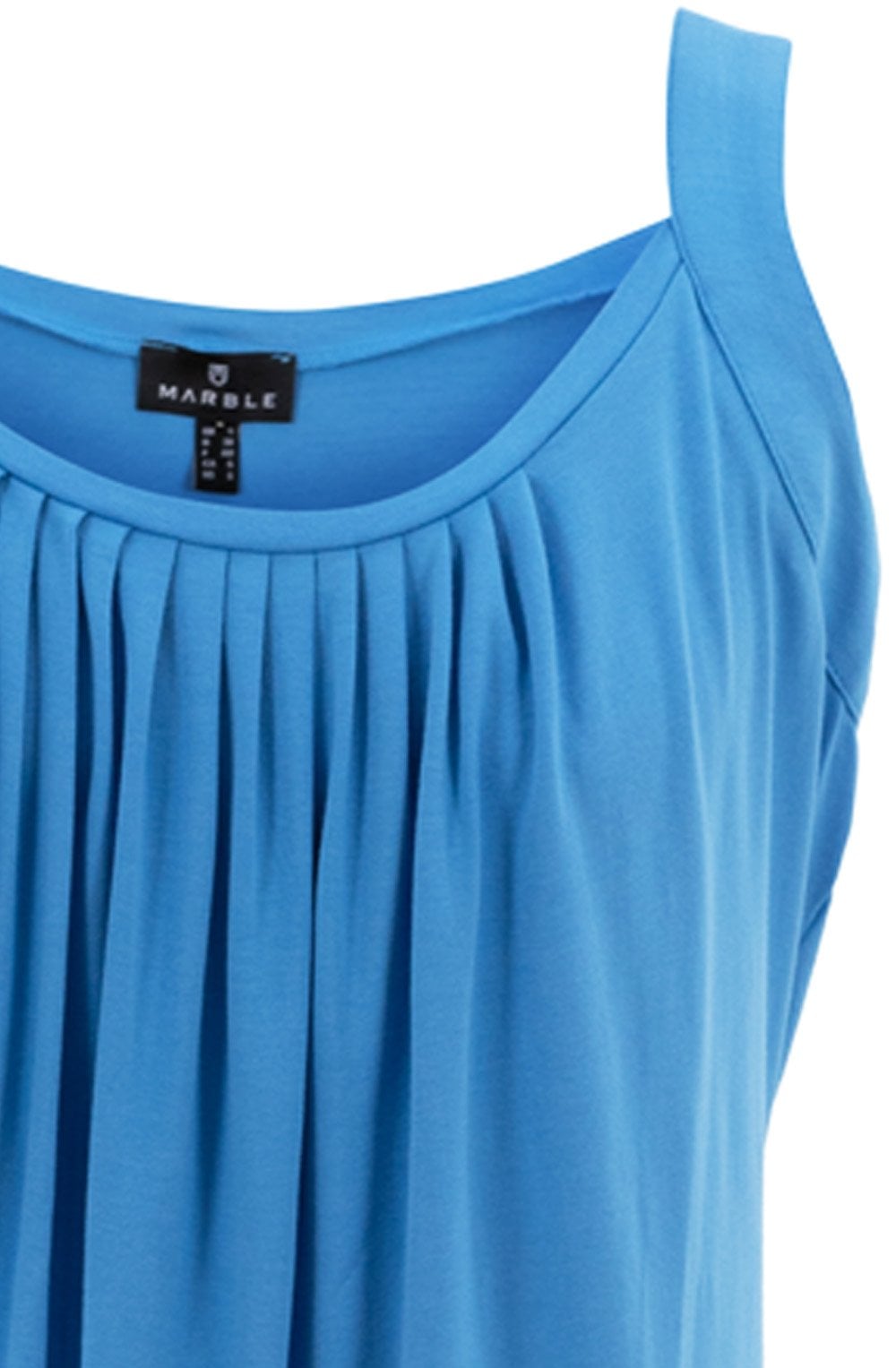 Sky Blue Pleated Vest Top