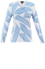 Sky Blue Polka Dot Fine Knit Sweater