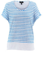 Sky Blue Striped Lightweight Relaxed Top
