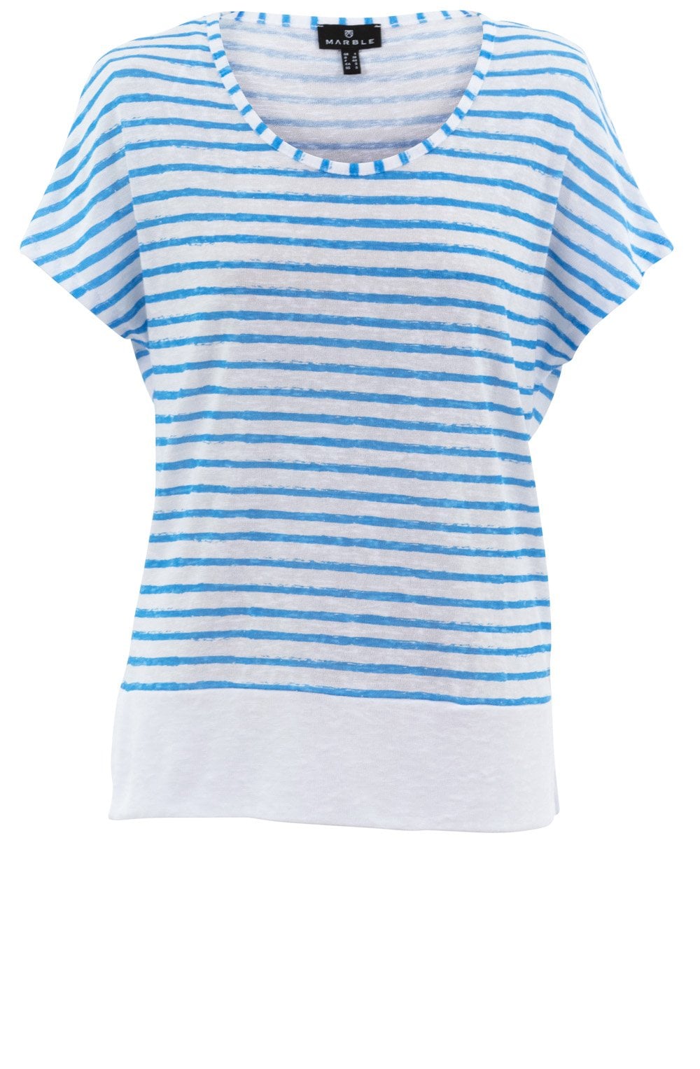 Sky Blue Striped Lightweight Relaxed Top
