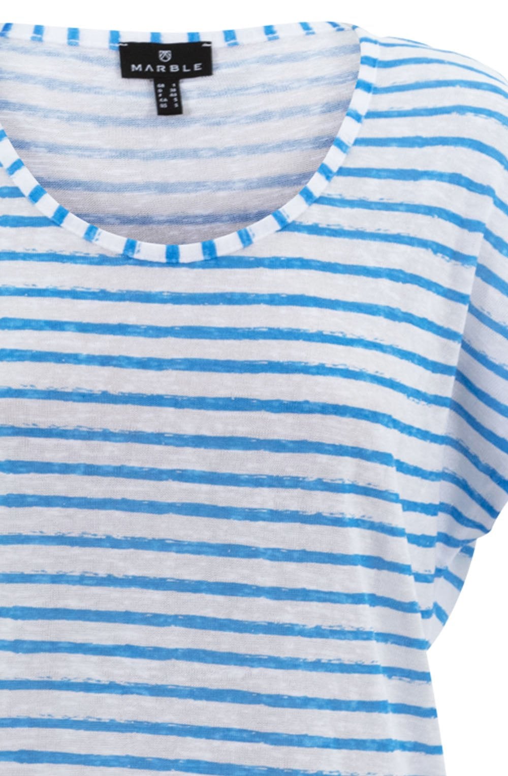 Sky Blue Striped Lightweight Relaxed Top