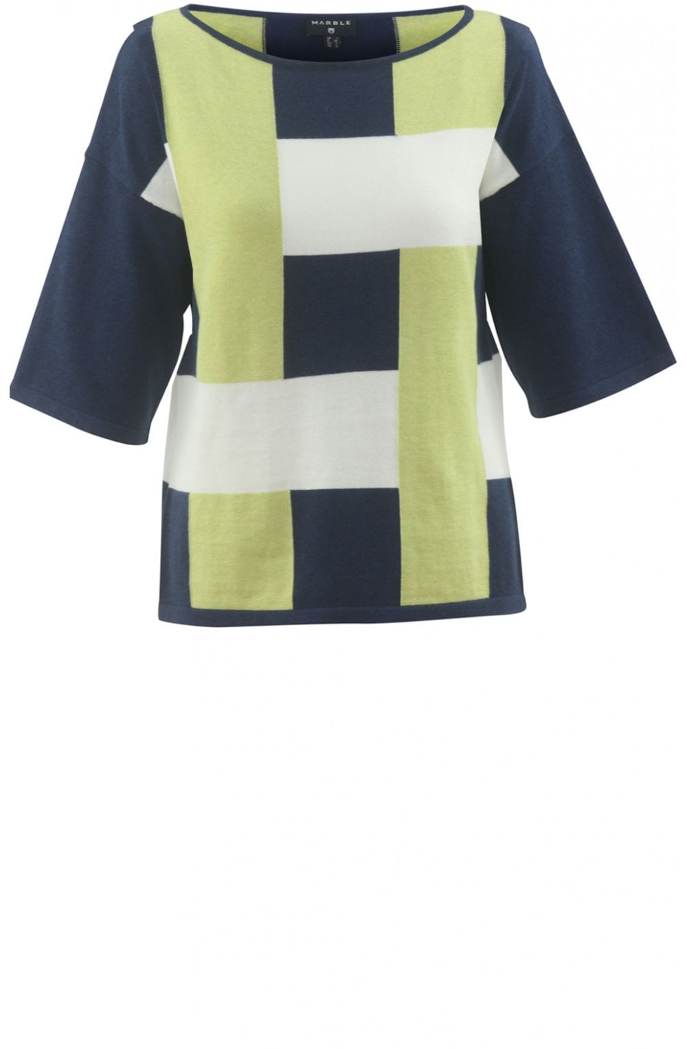 Marble Square Design Cotton Jumper