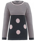 Stripe & Spot Print Jumper