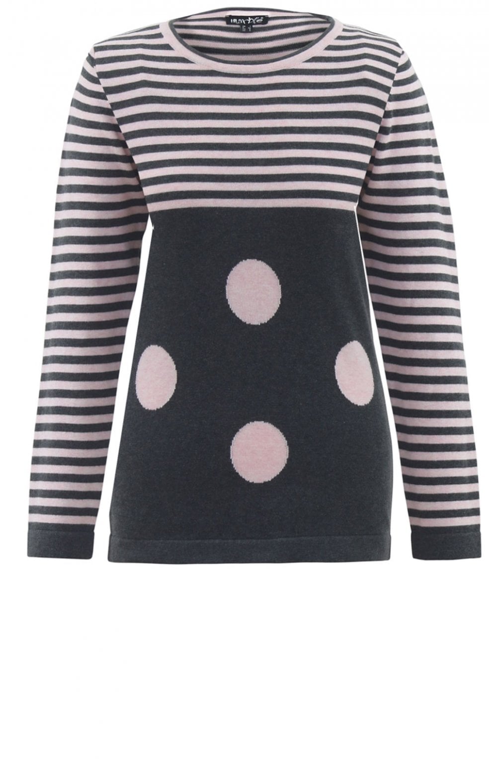 Stripe & Spot Print Jumper