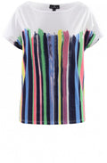 Striped Design Jersey T Shirt