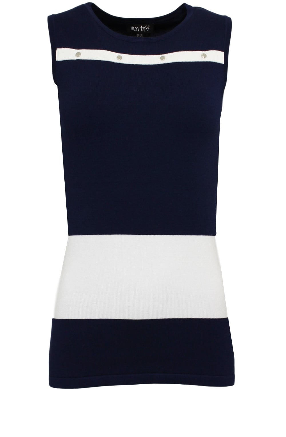 Striped Panel Knit Top