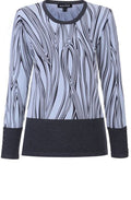 Swirl grey and pale blue Sweater