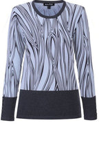 Swirl grey and pale blue Sweater