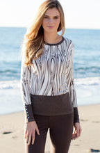 Swirl grey and pale blue Sweater