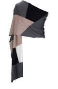 Tan Black Design Scarf