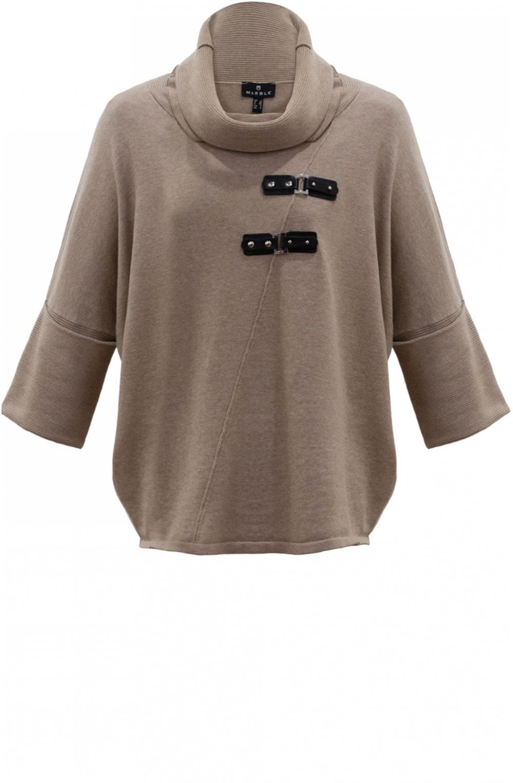 Tan Cowl Neck Jumper
