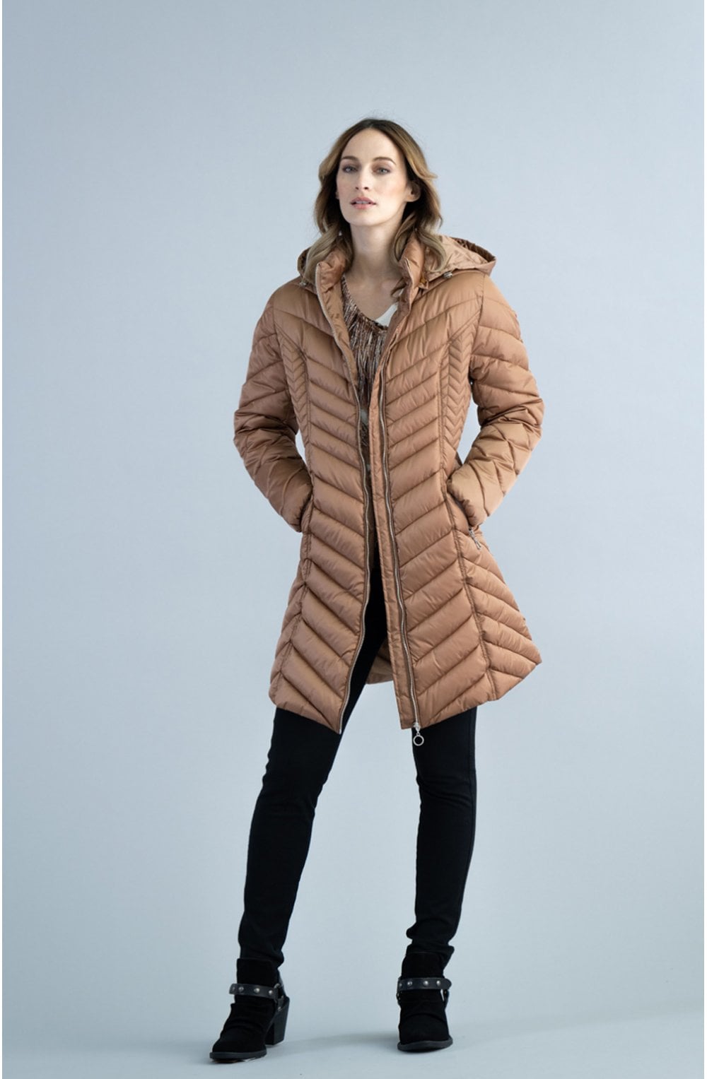 Tan Quilted Coat