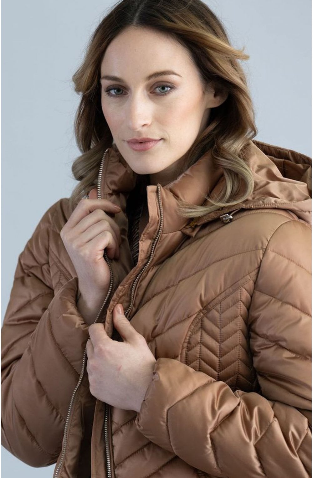 Tan Quilted Coat