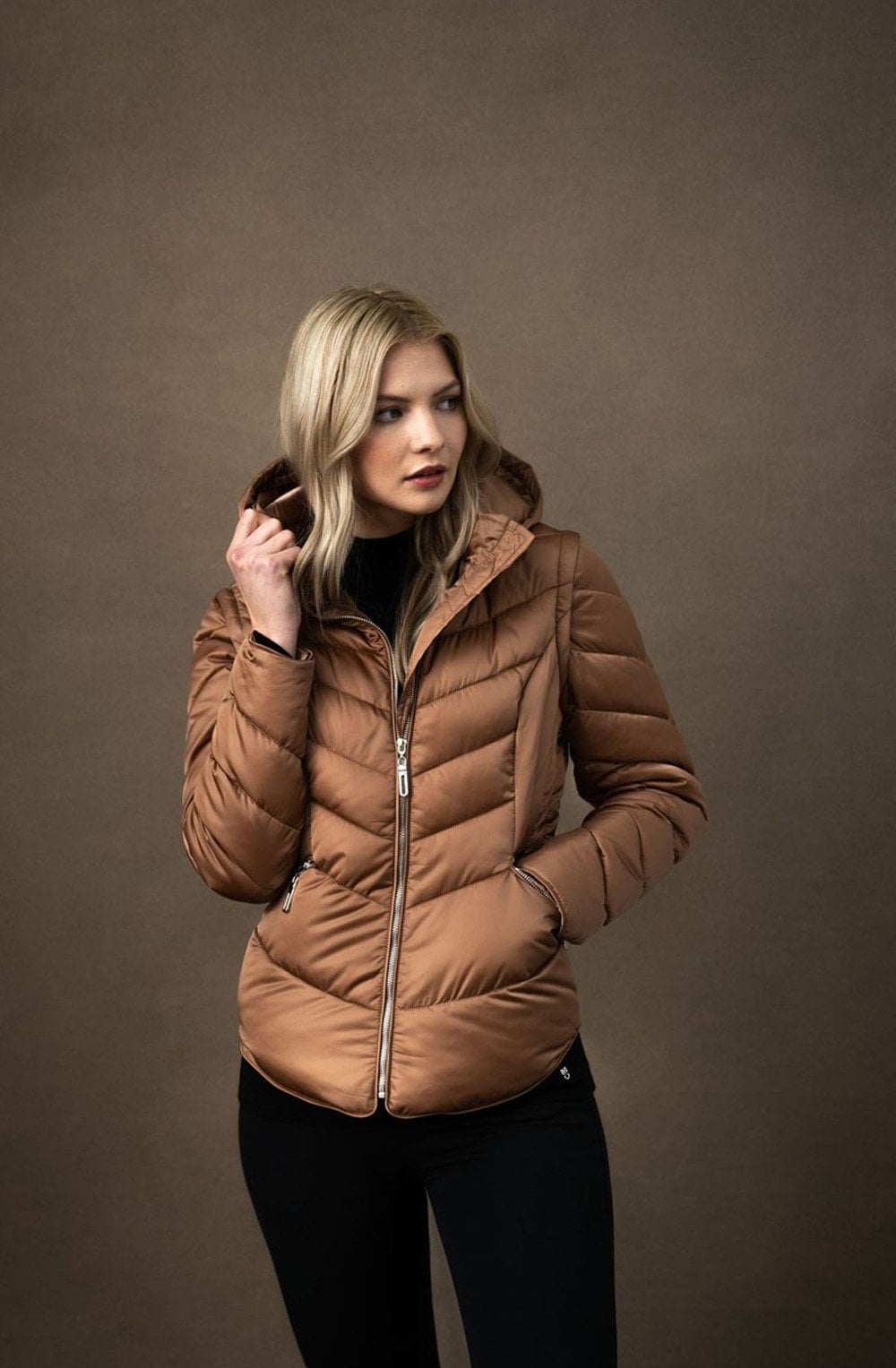 Tan Quilted Jacket