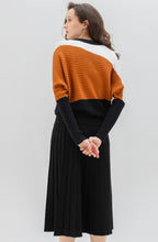 Tan Ribbed Knit Batwing Jumper