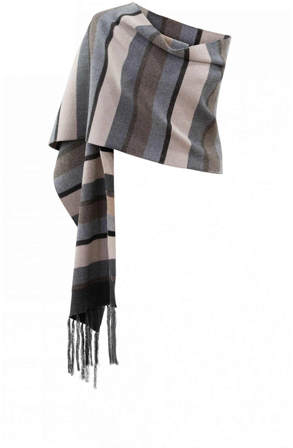 Tan Striped Scarf