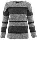 Taupe Stripe Design Jumper