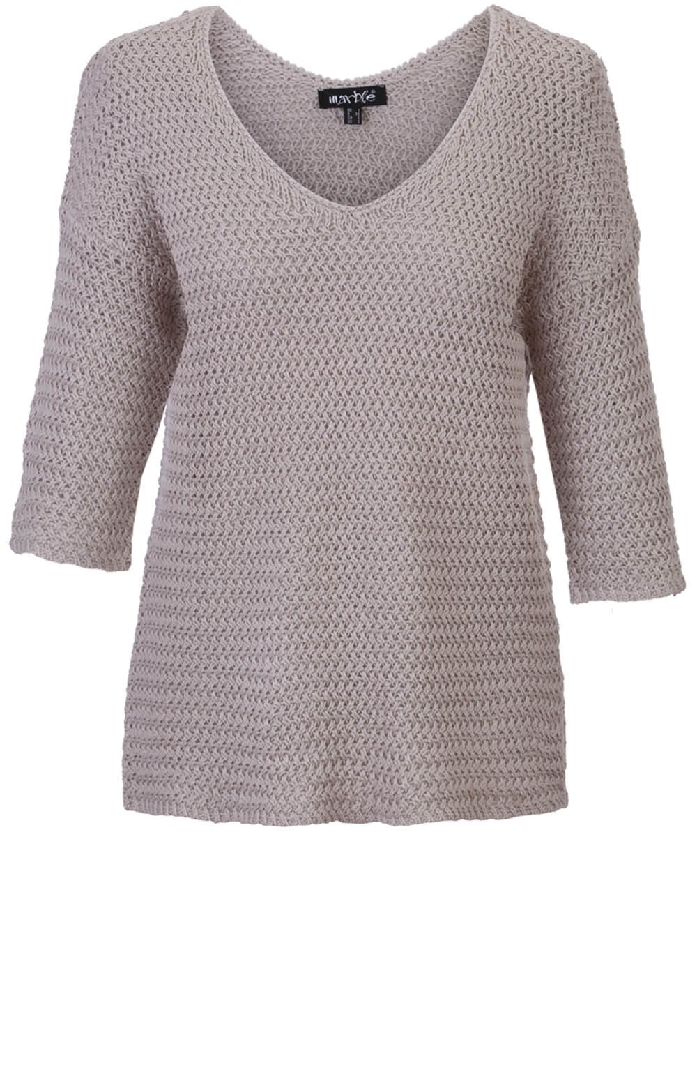 Taupe Woven Knit Jumper
