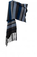 Teal Striped Scarf