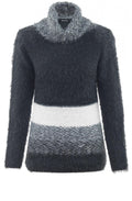 Textured Knit Cowl Neck Jumper