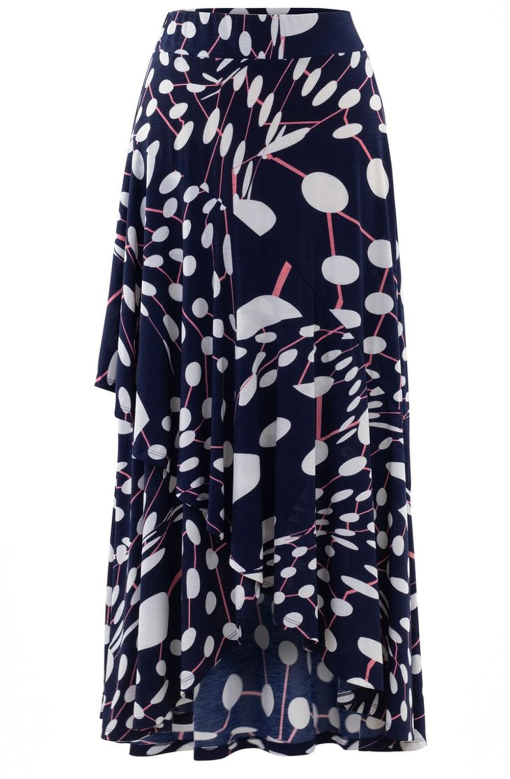 Tiered Patterned Skirt