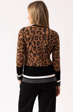 Tobacco and Black Animal Print Jumper