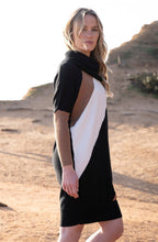 Tobacco and Black Oversized Knitted Dress