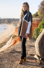 Tobacco Poncho with Removable Snood