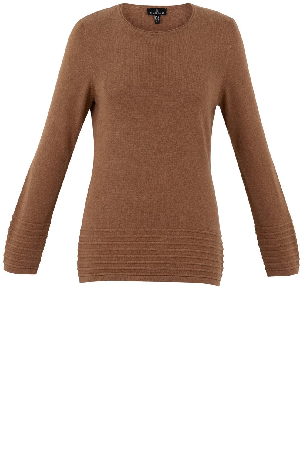 Tobacco Ribbed Detail Jumper