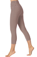 Toffee Brown Cropped Jeans