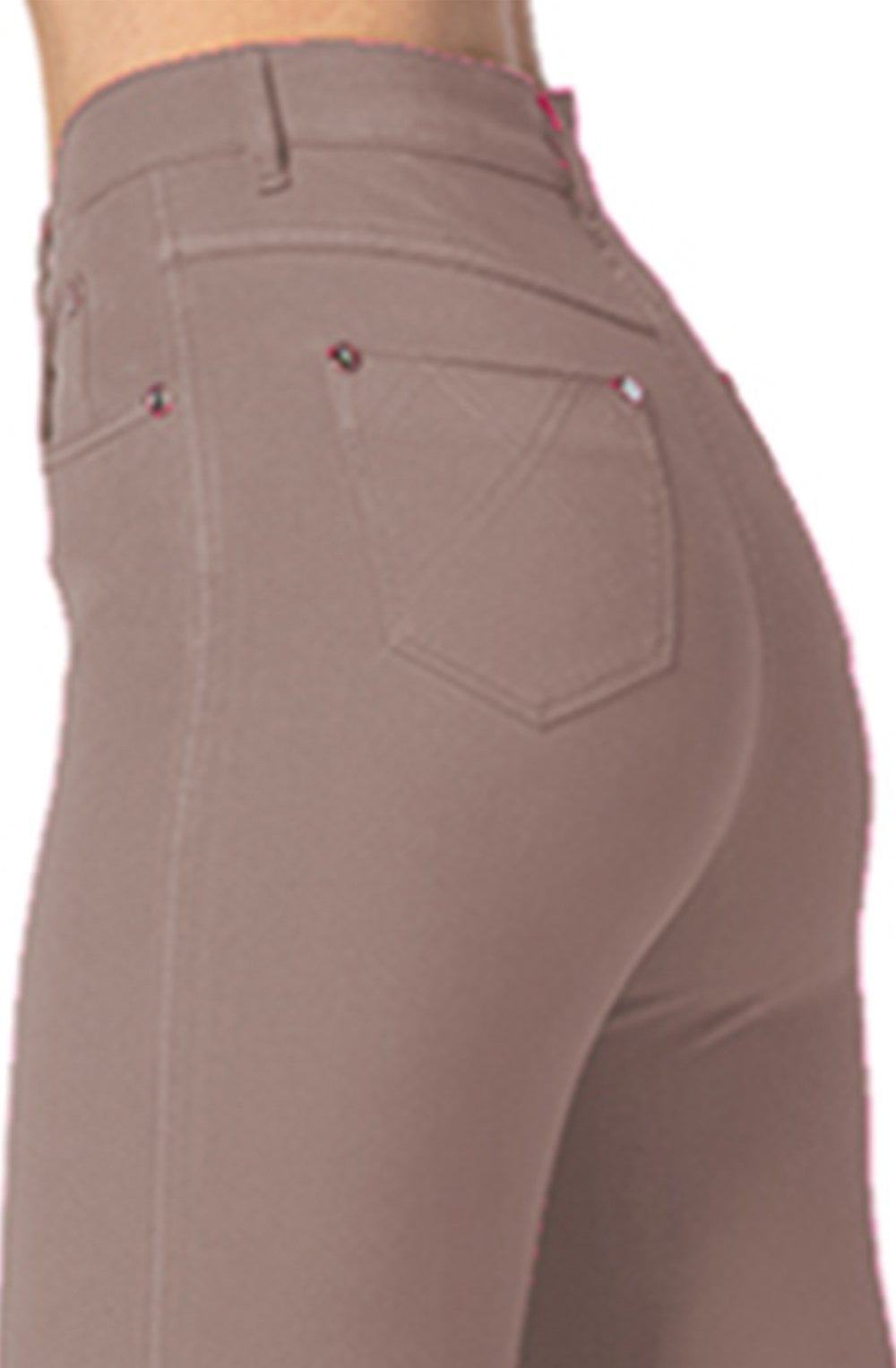Toffee Brown Cropped Jeans