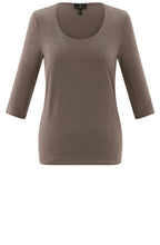 Toffee Brown Double Fronted Sleeve Top