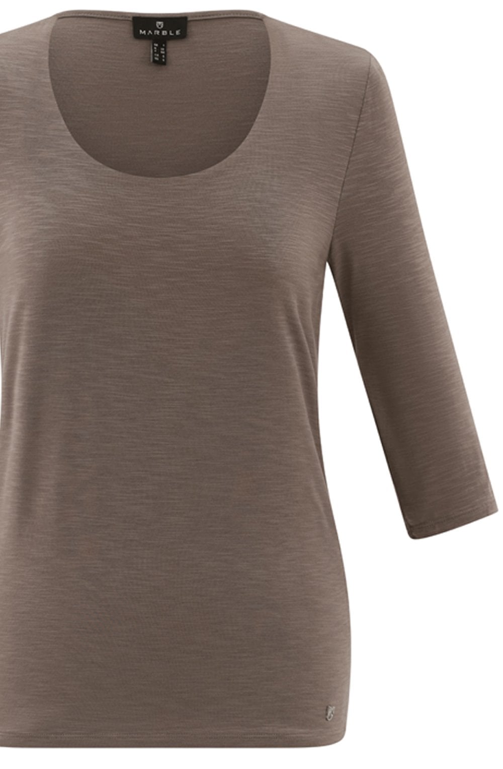 Toffee Brown Double Fronted Sleeve Top