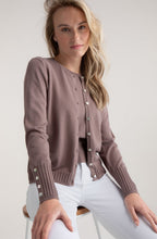 Toffee Brown Fine Knit Cardigan