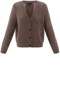 Toffee Brown Open Knit Cardigan