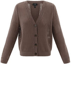Toffee Brown Open Knit Cardigan
